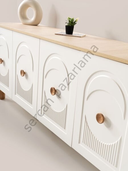 3517 - Orion Konsol - Ekru/Meşe