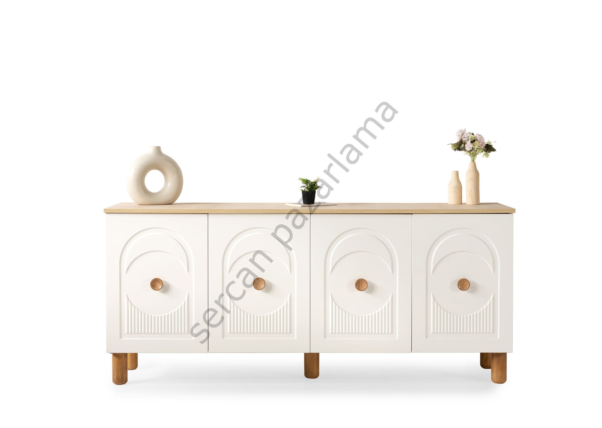 3517 - Orion Konsol - Ekru/Meşe