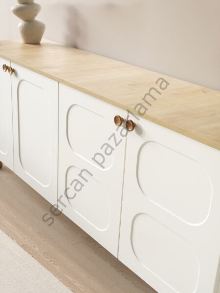 3515 - Nero Konsol - Ekru/Meşe