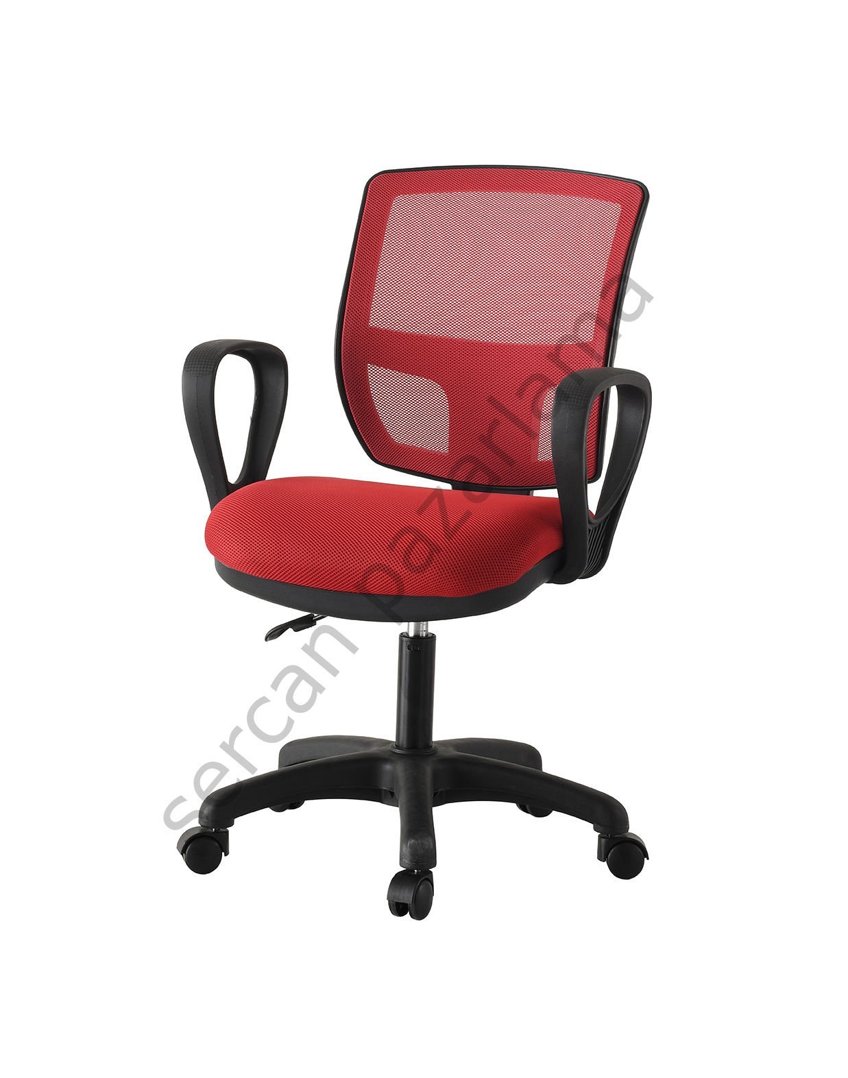 2012 - Fileli Bilgisayar Koltuğu - Kırmızı