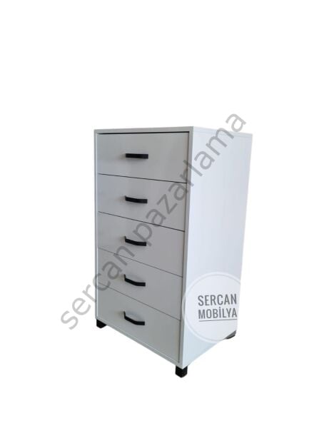 3325 - Mercan Şifoniyer - Beyaz