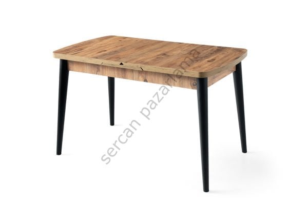 1315 - Kelebek Masa 75x130 - Çam/Siyah