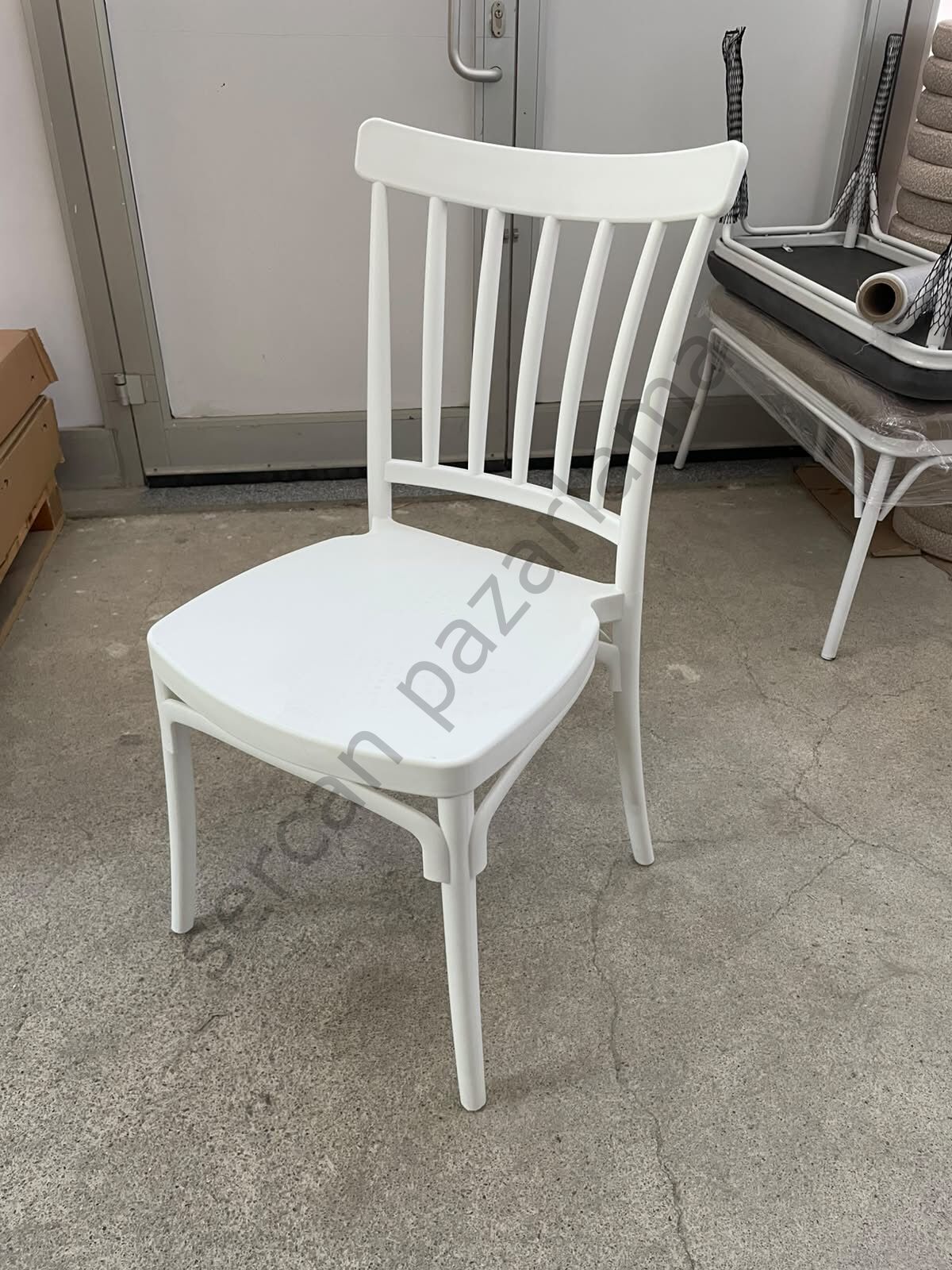 2101 - Alba Plastik Sandalye - Beyaz