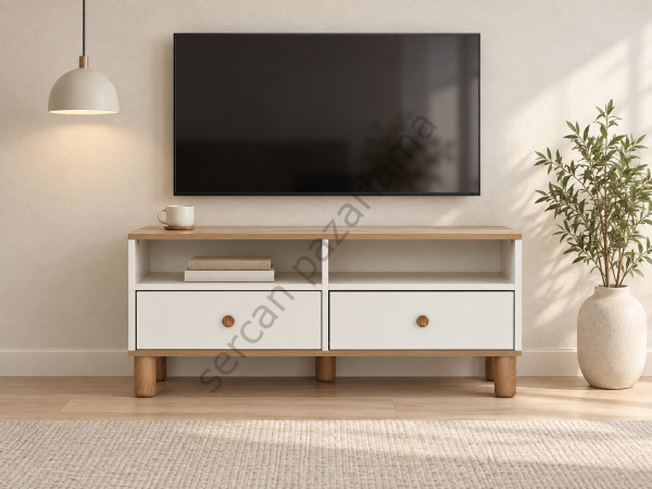 3491 - Ada Tv Sehpası - Aytaşı / Meşe