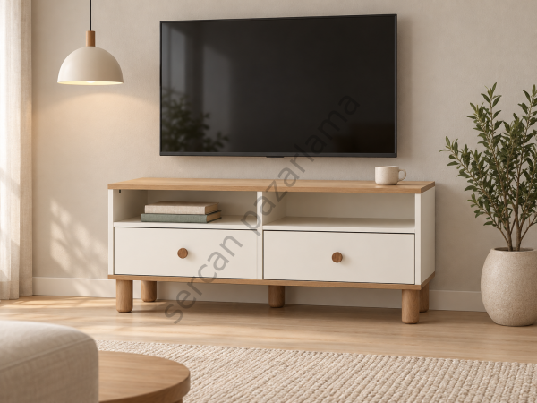 3491 - Ada Tv Sehpası - Aytaşı / Meşe
