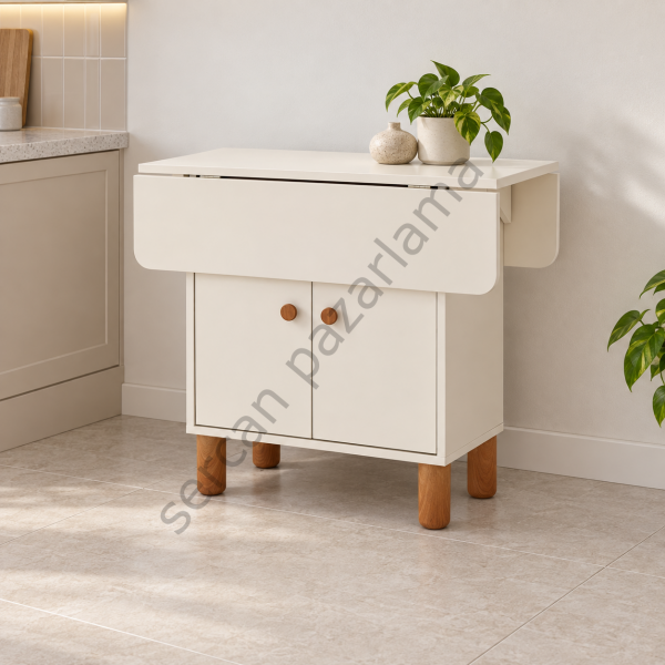 1325 - İzmir Dolaplı Masa 80x90 - Aytaşı